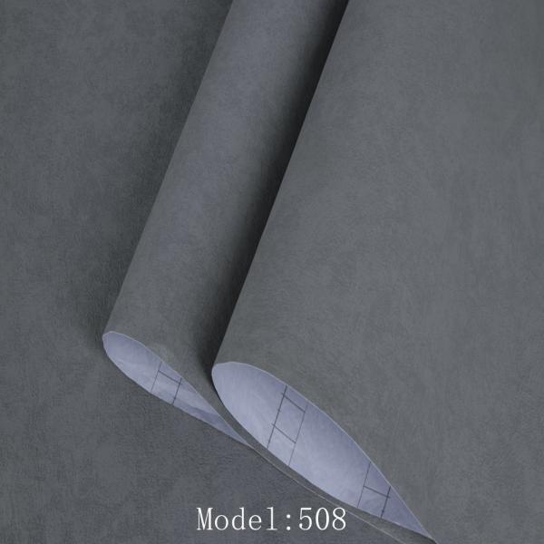 Smoke Proof Pink Fabric Wall Paper For Girls Peel Off Stick Textured Fabric Wallpaper