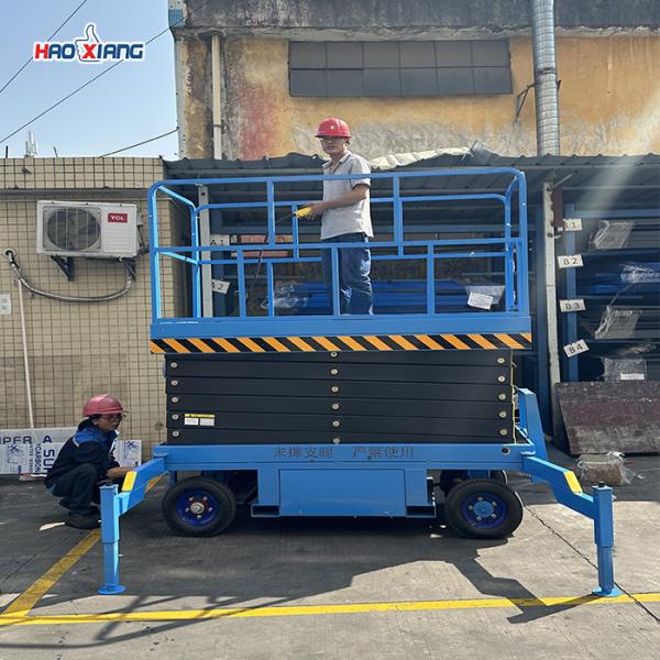 Solid Tire Small Scissor Lift 0.3T-1.5T One Man Scissor Lift