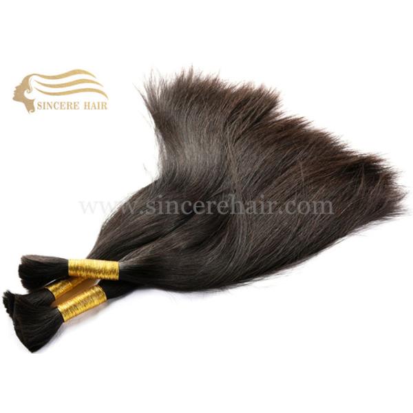 Quality Hot Sell 22 Inch Natural Straight Brazilian Virgin Human Hair Bulk Extensions for sale for sale