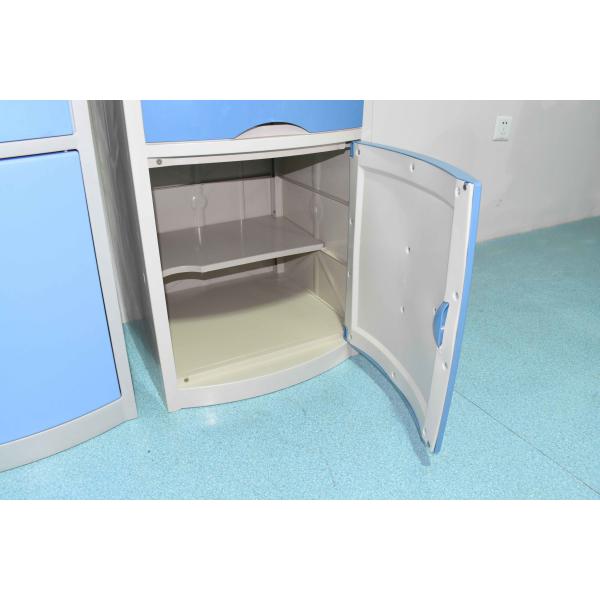 45CM 17.7in Hospital Medical Furniture Abs Bedside Cabinet With Drawer To Storage For Ward