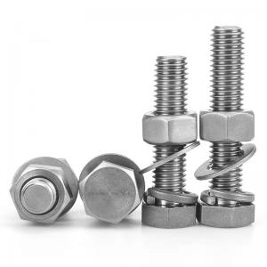 Cheap Industrial Pure Titanium Hex Head Bolt Nut Suit With Washer Assembly wholesale