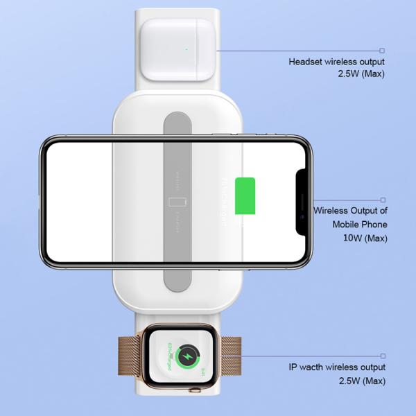 10 Watt Phone Iwatch Airpods Triple Wireless Charging Pad