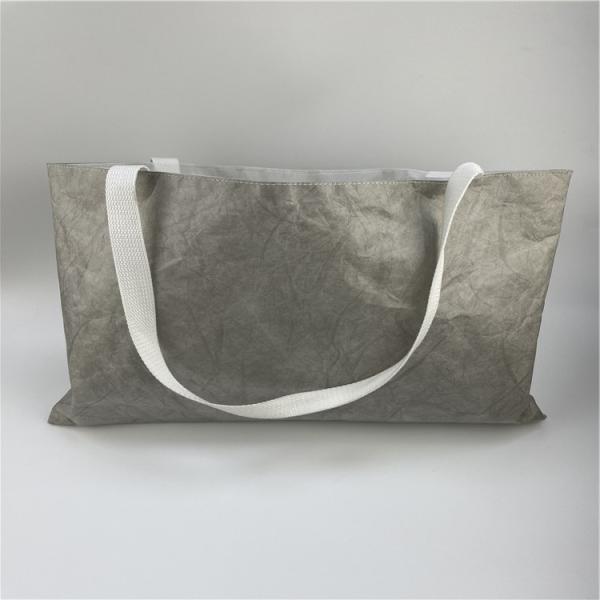 Custom Logo Printed Dupont Tyvek Paper Beach Bag Shopping Bag Tyvek Tote Bag With Zipper