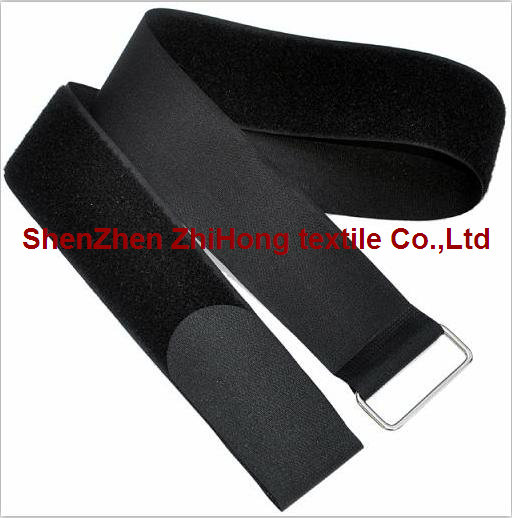 Nylon Adjustable Hook And Loop Cable Ties With Buckle Customized Color