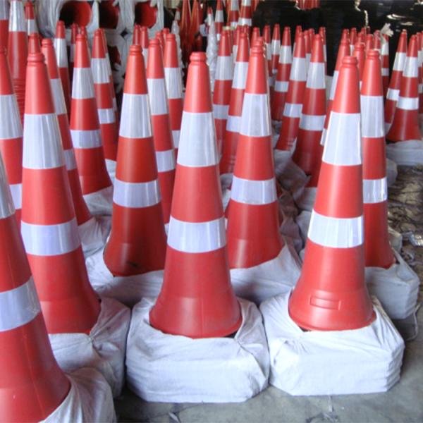 High Visibility Orange PVC Road Traffic Cone For Road Safety Precautions