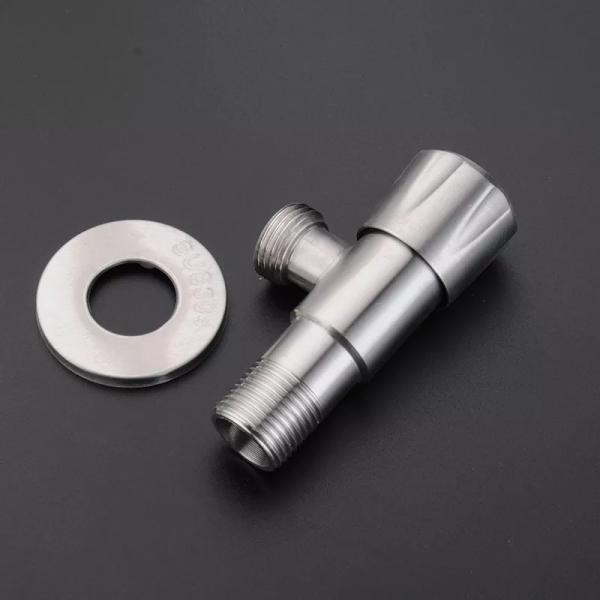 Stainless steel toilet bath fittings 1/2 wall mounted hand controlled bathroom water stop black kitchen corner valve