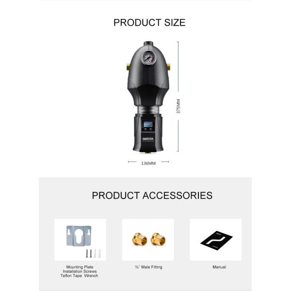 Efficient 25L/Min Whole House Pre Filter For Municipal Tap Water