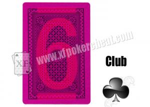 Cheap Magic Props Silver Paper Invisible Playing Cards , Gambling Cheat Marked Poker Cards wholesale
