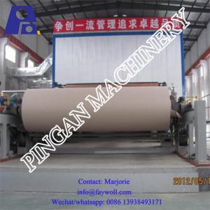 Cheap 100T/D Fluting Paper Machine 3200mm Kraft Paper Making Machine wholesale