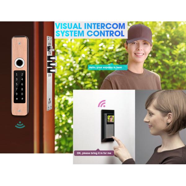 Waterproof Digital Smart Fingerprint Outdoor French Door Security Locks