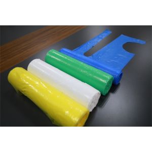 Cheap Oil Proof Disposable Poly Aprons Without Sleeves Embossed / Smooth Surface wholesale