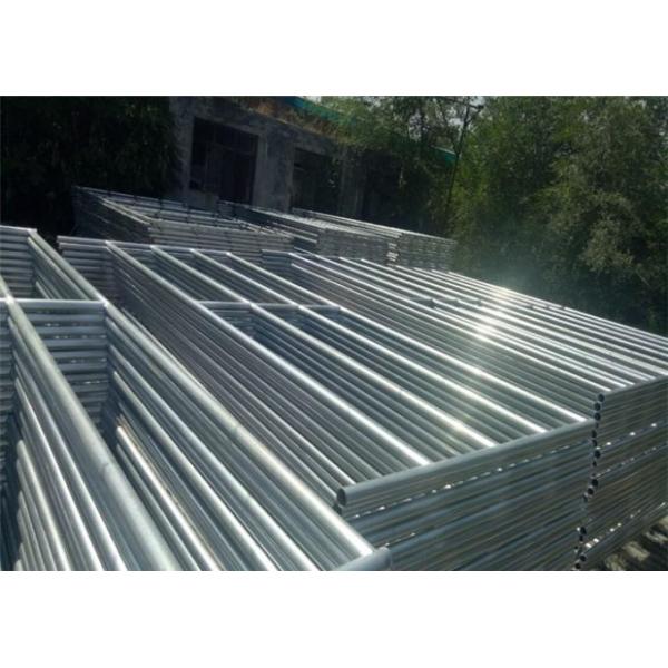 Round Pipe Horse Corral Fencing , 12x4ft Size Galvanised Steel Farm Gates