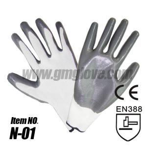 China Nitrile Coated Nylon Gloves,Palm Coating on sale