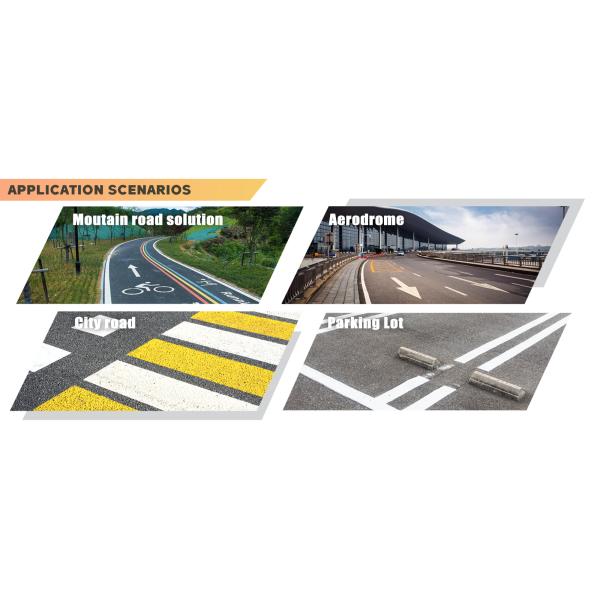 Safety And Infrastructure Cold Plastic Road Marking Paint Powder Coating Reflective Road Paint