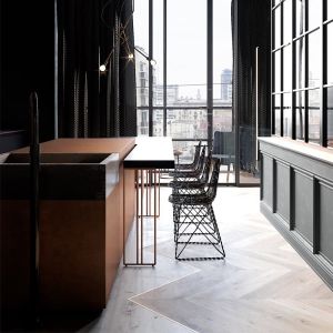 Wooden Melamine Modern L Shaped Stone Kitchen Cabinets Set