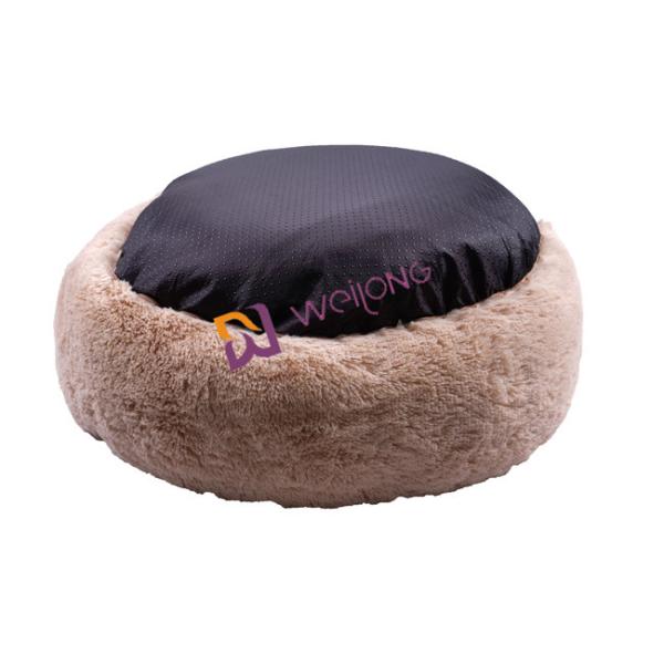 Donut Round Plush Dog Bed Anti Anxiety Cozy Calming Soft Luxury Pet Bed
