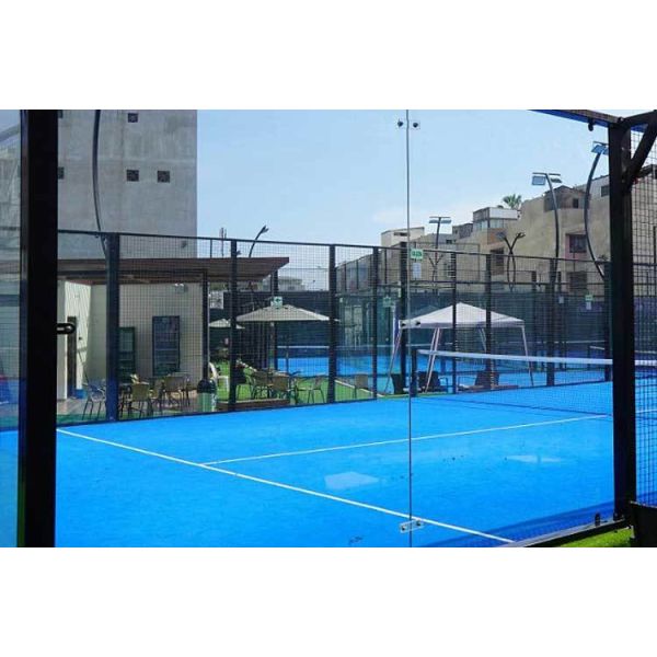 Padel court in use