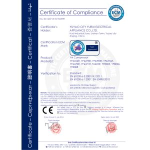 Yuyao City Yurui Electrical Appliance Co., Ltd. Certifications