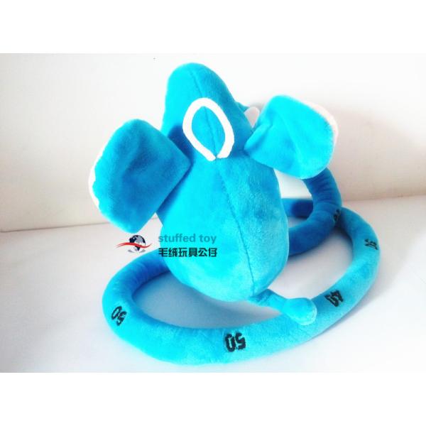 Plush Blue 120cm Elephant Toy Stuffed Soft Surface Easily Hang Small Eye Cool GIFT NEW Interesting Present FOR KIDS