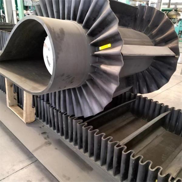 Impact Resistance Rubber Multi Ply Textile Corrugated Sidewall Conveyor Belt