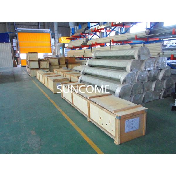 Aluminum Alloy Panel Workshop Industrial Security Doors Wind Load Max 30m / s