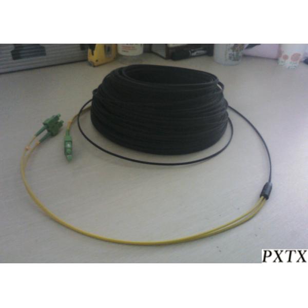 LSZH Simplex Duplex FTTH Fiber Optic Cable Single Mode With SC Fast Connector