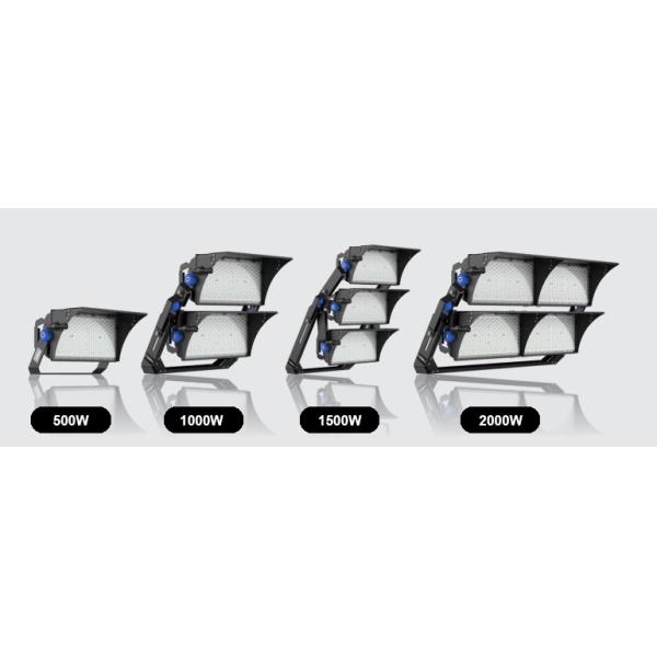 Dali Dimmable LED Stadium Flood Lights 1000 Watt Arena Lights IP65 Black Aluminum