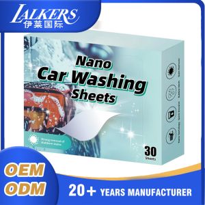 Natural Biodegradable Car Cleaning Sheets Space Saving Design Lightweight