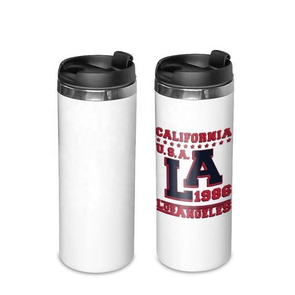 15oz 450ml White Sublimation Sport Water Bottle Blanks Straight Double Wall Vacuum Stainless Steel Sublimation Tumbler