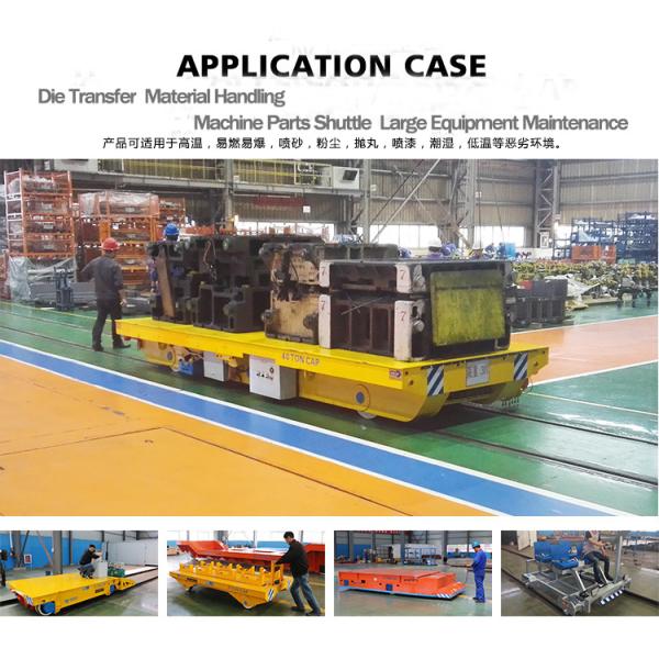 Cable Powered Battery Transfer Cart Custom Motorized Transport Wagon