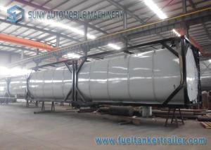 Cheap Horizontal 40 Feet 50000L Heating Bitumen Tanker ISO Tank Containers wholesale