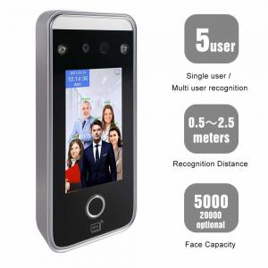 Cheap TCP IP Fingerprint Time Attendance Facial Recognition 4.3 Inch Touch Screen wholesale