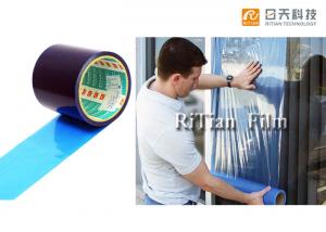 China Blue Self Adhesive PE Protective Film Shatterproof Window Film on sale
