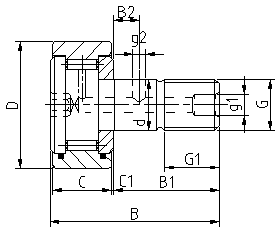 Gcr15 Chrome Steel CF30-2BUUR CF30-2UUR CF30-2BR Bolt Roller Needle Bearing Hot Sale