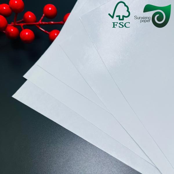FSC 100gsm 120gsm Natural White Kraft Paper 1200mm Width For Grocery Shopping Bags