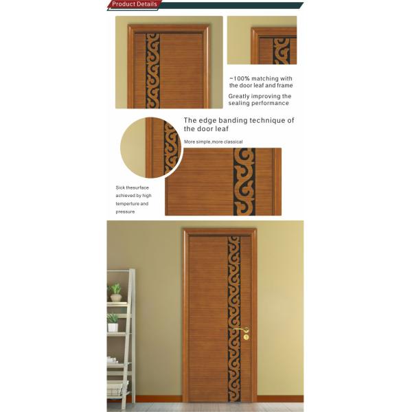 Interior plain soundproof wooden door designs