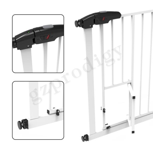 EN1930 Extendable Pet Safety Gate , Multiscene Iron Gate For Stairs
