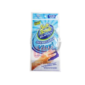 China Transparent 2 Layer Flexible Pouch Packaging For Packing Gloves on sale