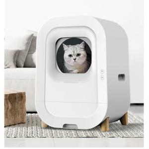 Cheap Intelligent Self Cleaning Automatic Smart Cat Litter Box with Remote Control and ABS wholesale
