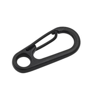 China Black Zinc Alloy Mini Carabiner Snap Hook Key Chain Ring Spring for Mining Equipment on sale