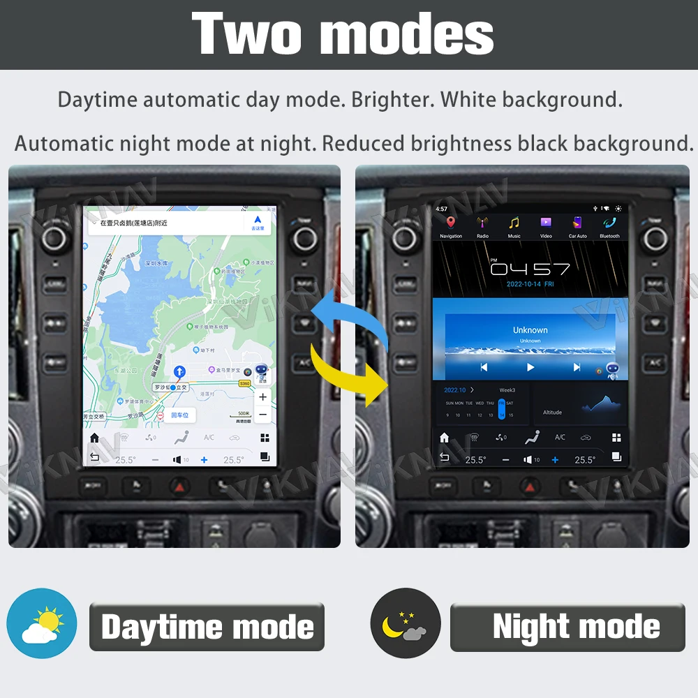 2016-2019 Viknav Android Nissan Titan Radio Multimedia Player 12.1 Inch