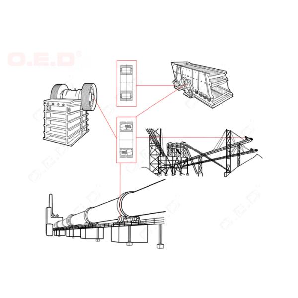 Excavator Spherical Thrust Bearing , Precision Tapered Roller Bearings 24088