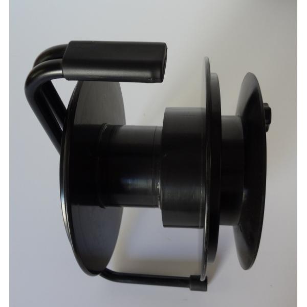 Portable Plastic Fiber Optic Cable Reel Hand Held Cable Storage Reel Black Color