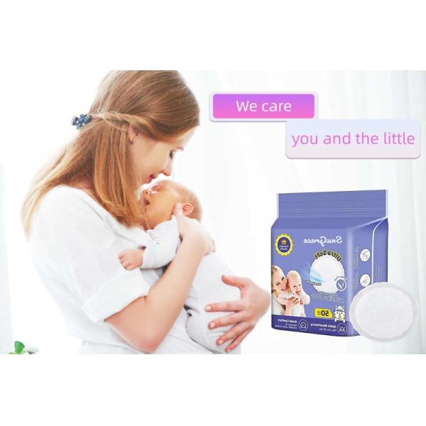 Custom Disposable Breast Pads Cotton Soft Dry Breathable Women's Mother Breastfeeding Pads
