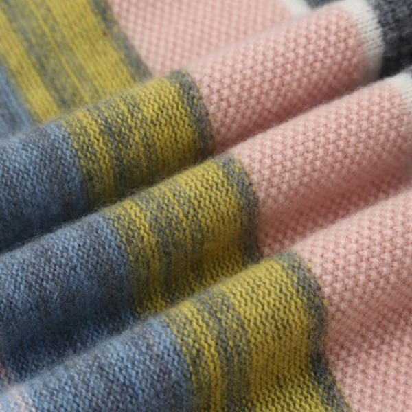 O Neck Striped Bespoke Sweaters Unisex Long Sleeve Knitted Pullover