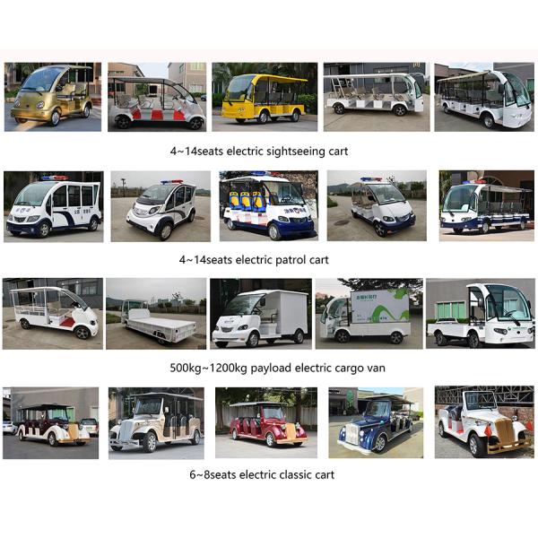 Lithium Battery Operated Retro Electric Car , 8 Seats Electric Passenger Vehicle With Sunshade