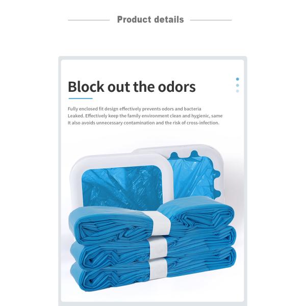 Customed Blue 26cm HDPE Cat Litter Refills Bags for Genie Pail