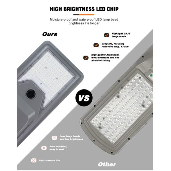 KCD Durable Body Outdoor Highway Pathway Waterproof IP65 400W 500W All In One Solar Street Lights Solar Induction