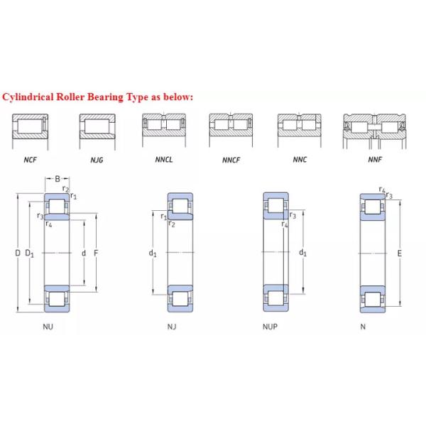 50x90x20mm Heavy Duty Cylindrical Roller Bearing NJ210 Cross Roller Bearing