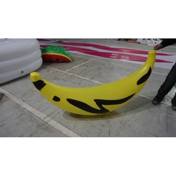 1.2m long Fruit Shaped Balloons , Digital Printing Inflatable Banana